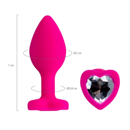 Анальные пробки ToDo Diamond Heart